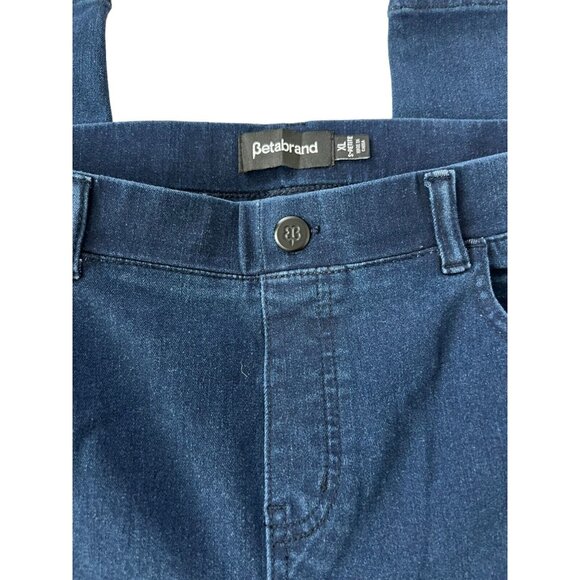 Betabrand Womens Blue Denim Pull On Jeggings Skinny Leg Stretch Size PXL - Picture 3 of 10